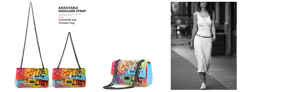 Graffiti Lock Shoulder Bag