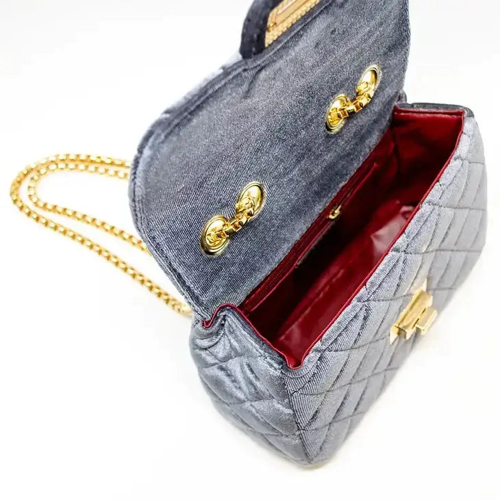 Gray Crossbody Bag