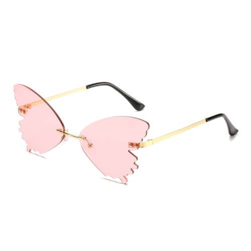 Butterfly Me Rimless Butterfly Sunglasses