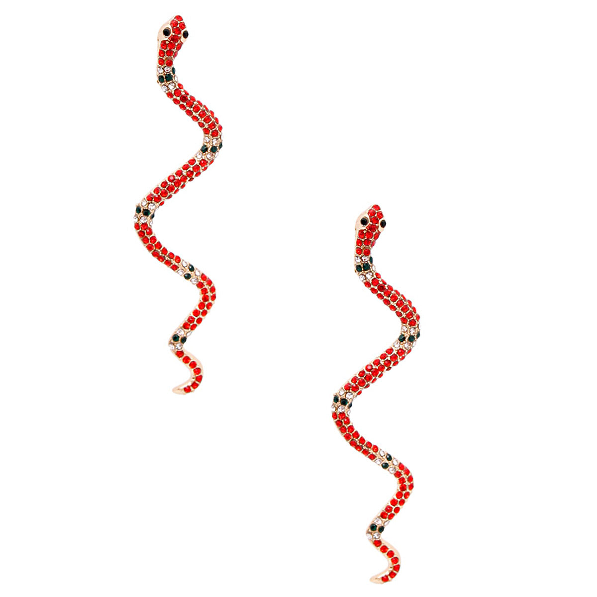 Snake Rhinestone Earrings