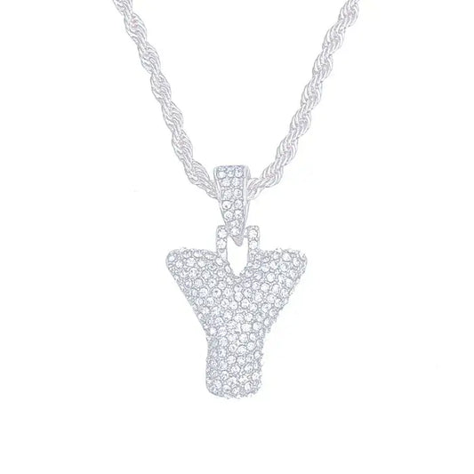 Rhinestone Initial Neaklaces