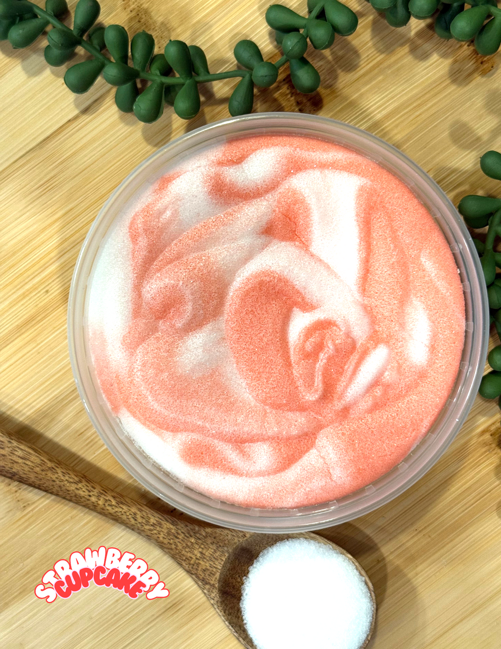 Strawberry Cupcake Foaming Sugar Scrub