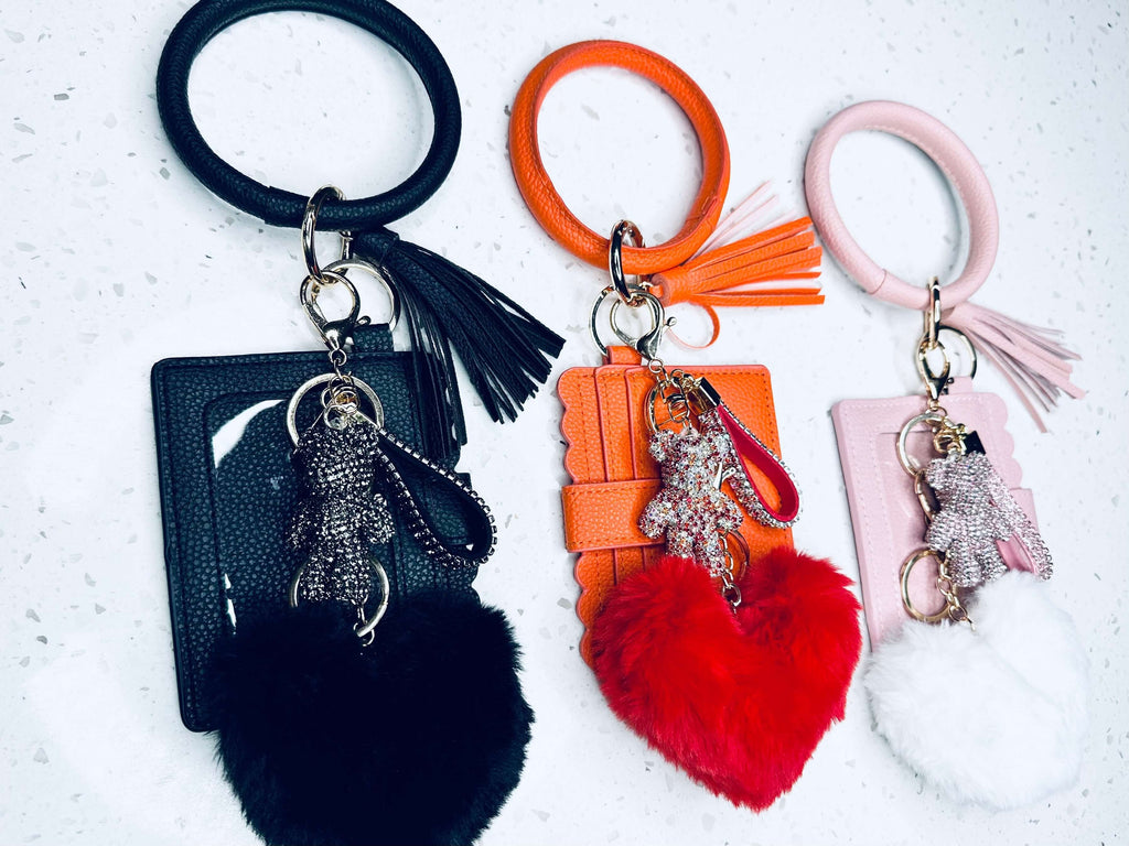 Wallet Teddy Bear Key Chain