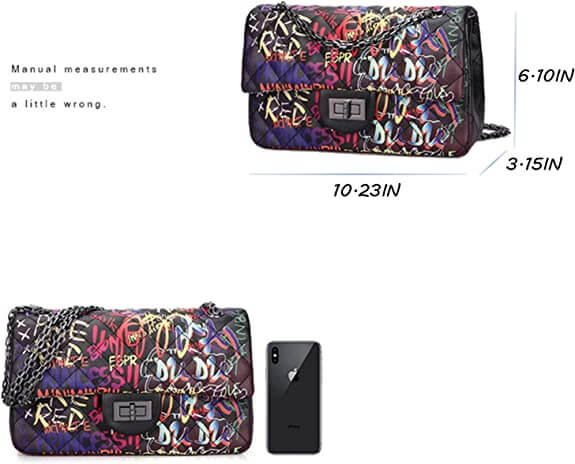 Graffiti Lock Shoulder Bag