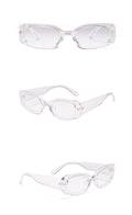 Crystal Clear Square Framed Glasses