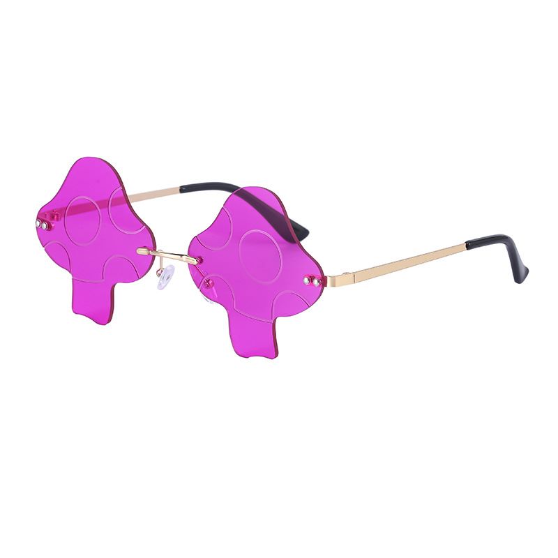 Women's  Mushroom Shaped Mirror Sunglasses