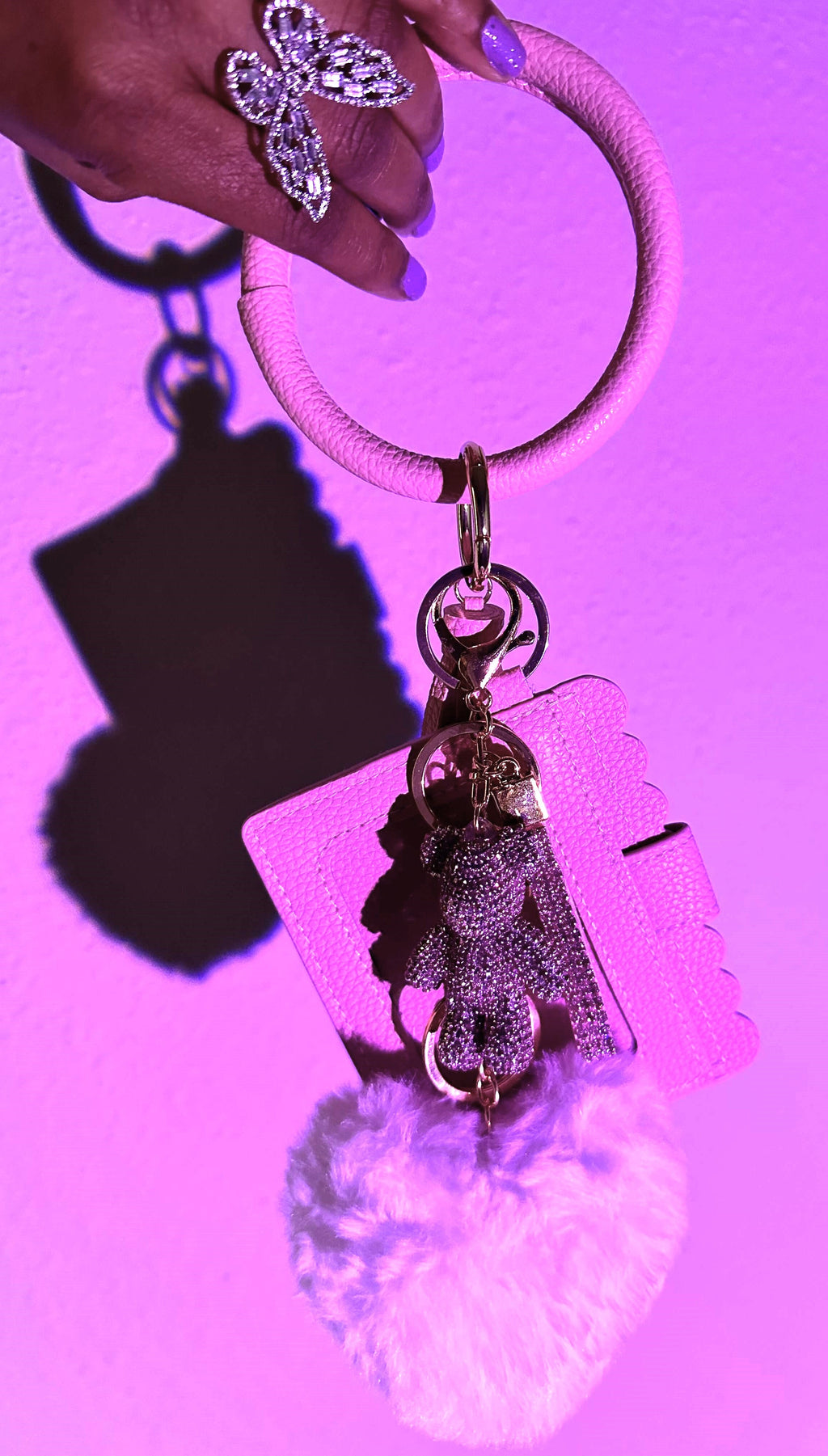 Wallet Teddy Bear Key Chain