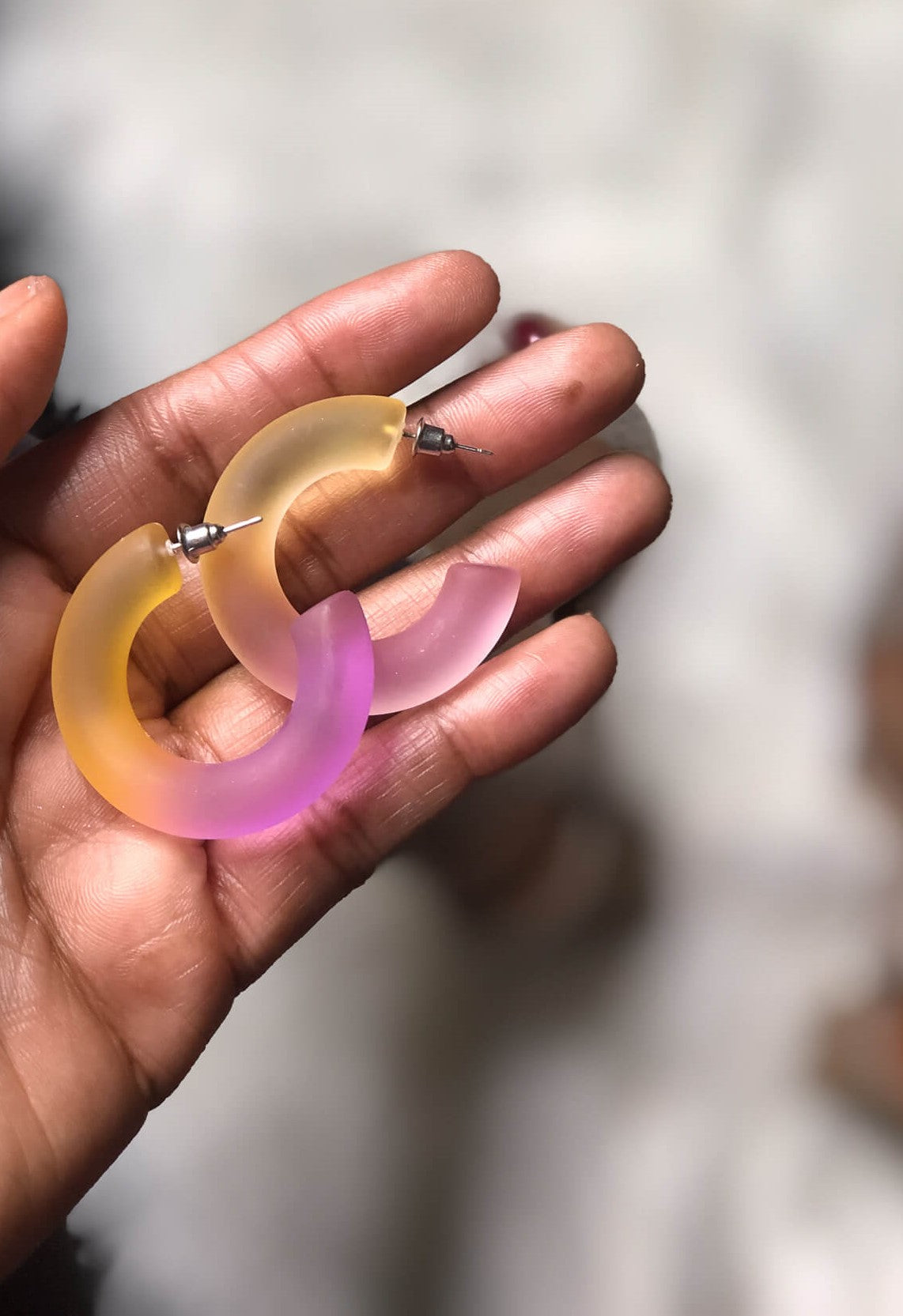 Pink Pineapple Acrylic Earrings